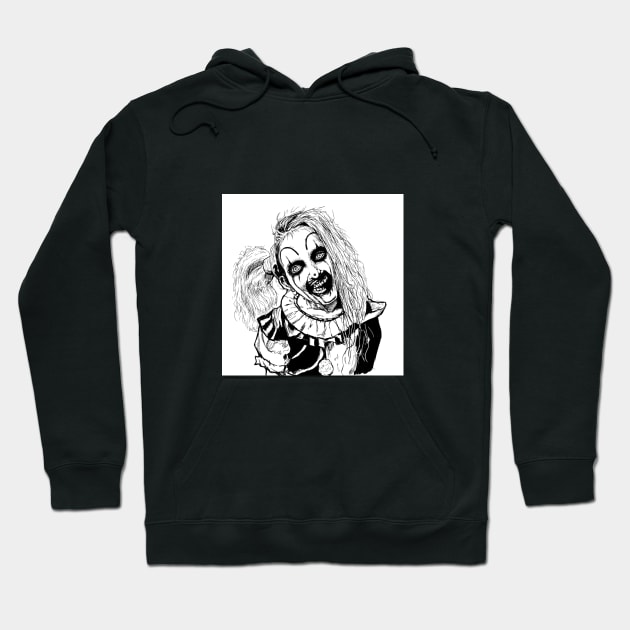 Terrifier 2- The little pale girl Hoodie by Brush-Master